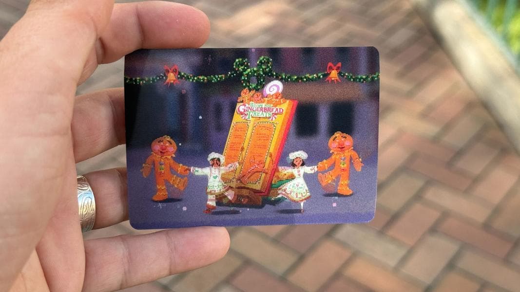 Third Christmas Fantasy Parade Magic Key Card Now Available at Disneyland