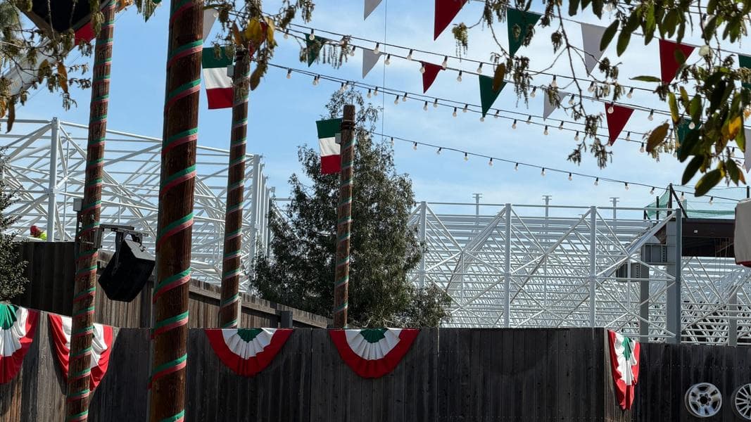 Steel Canopy Over Avengers Campus Expansion Rapidly Growing at Disney California Adventure