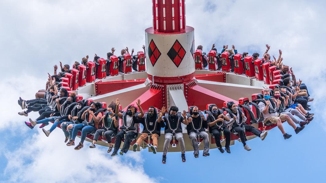 Six Flags America to debut Harley Quinn Spinsanity ride on May 14