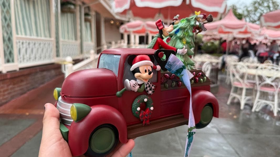 Christmas Tree Truck Popcorn Bucket Arrives at Disneyland Resort