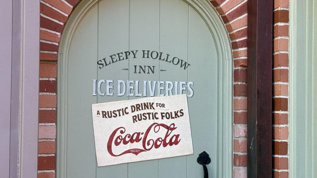 Themed Coca-Cola Signs Added to Sleepy Hollow Refreshments in Magic Kingdom