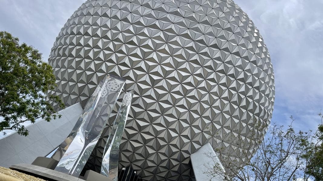 Watch an Updated Aerial Video of EPCOT Featuring Its Attractions