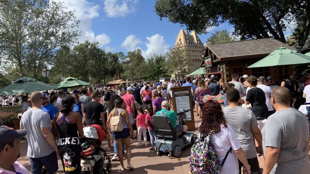 PHOTO REPORT: EPCOT 10/26/19 (Construction Updates, Large Food & Wine Crowds, and a New Smoking Area)