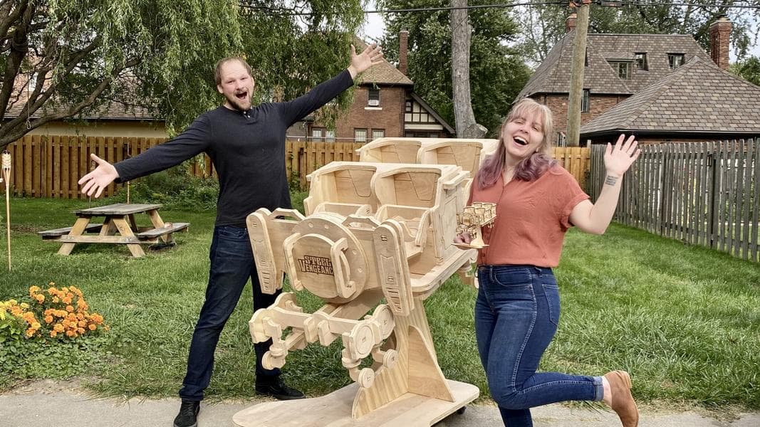 Cedar Point is selling large-scale wooden coaster car replicas