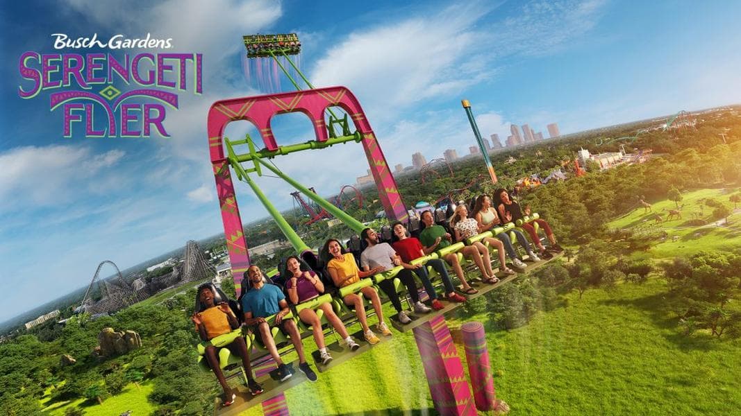 Serengeti Flyer opens Feb. 27 at Busch Gardens Tampa Bay