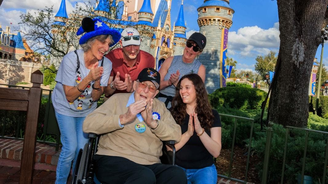 WWII Veteran Celebrates 101st Birthday at Walt Disney World
