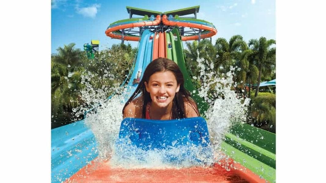 Taumata Racer water slide now open at Aquatica San Antonio