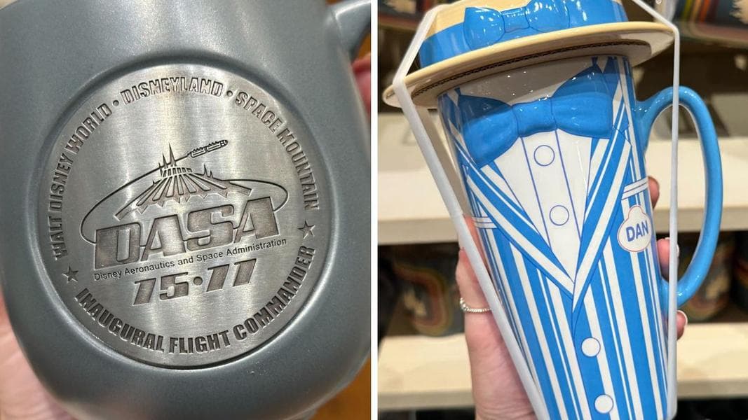 New Space Mountain ‘DASA’ and Dapper Dan Mugs Available at Walt Disney World