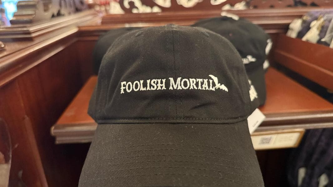 Glow in the Dark ‘Foolish Mortal’ Haunted Mansion Ball Cap at Disneyland Resort