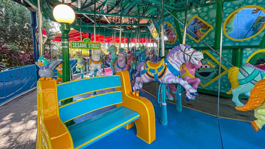 Sesame Street themed Sunny Day Carousel now open at SeaWorld Orlando
