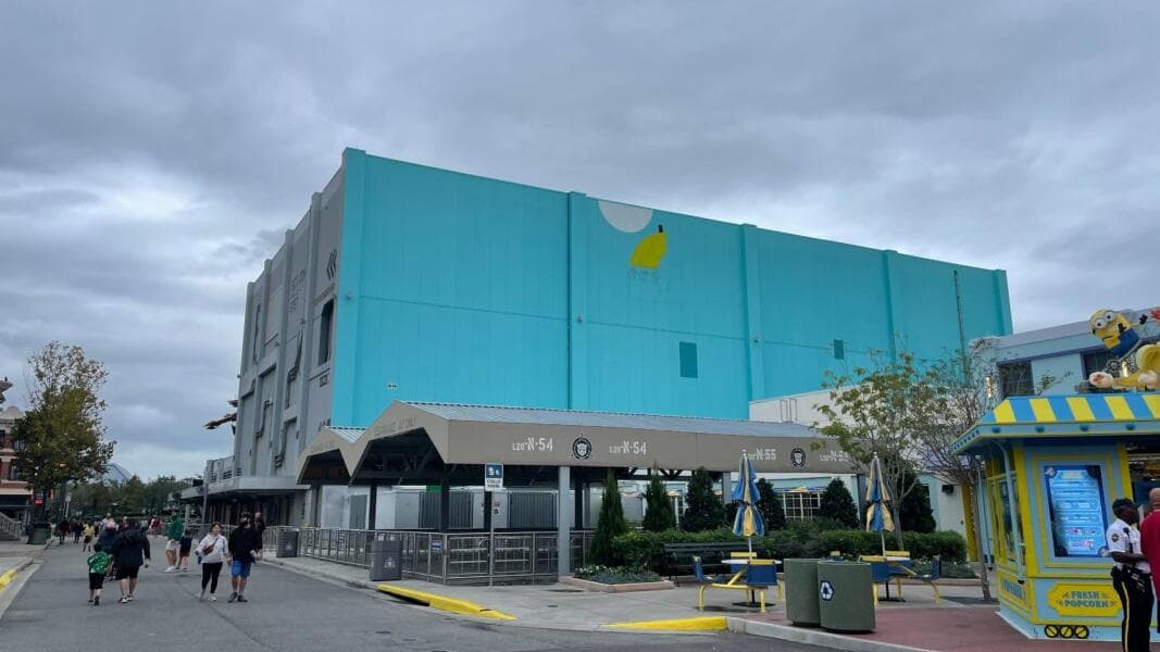 PHOTOS: Painting Finally Begins on Illumination Mural in New Minion Land at Universal Studios Florida