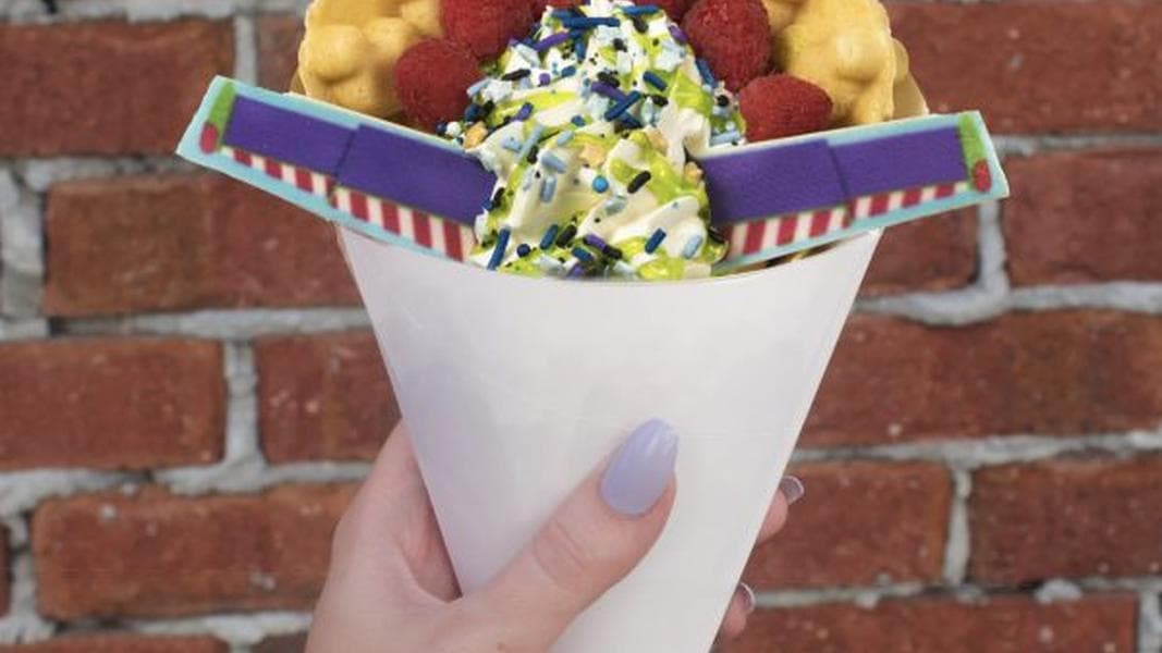 A New ‘Toy Story’-Themed BUBBLE WAFFLE SUNDAE Is Coming to Disney Springs!