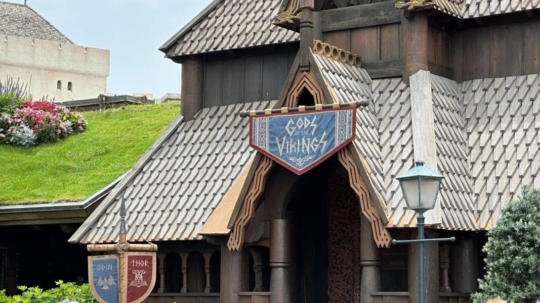 More Shingles Replaced on Stave Church Gallery in EPCOT Norway Pavilion