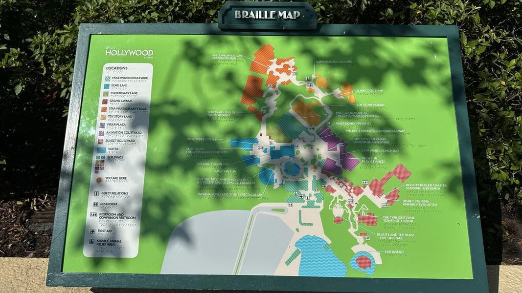 PHOTOS: Disney’s Hollywood Studios Debuts New Braille Map Without MuppetVision 3D