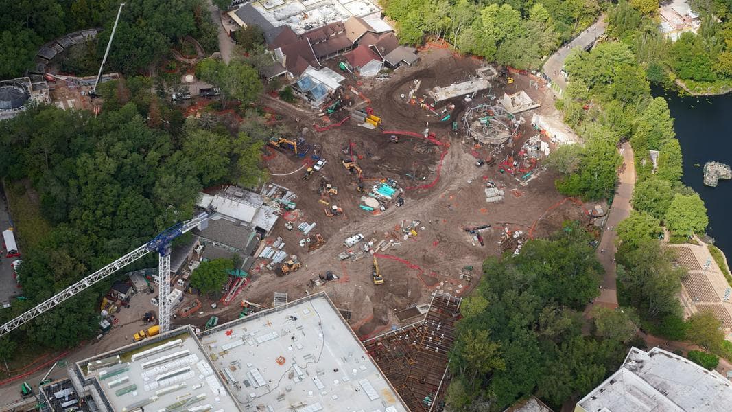 Carousel Goes Vertical, Aerial Photos Reveal More Construction Updates on Animal Kingdom’s Tropical Americas