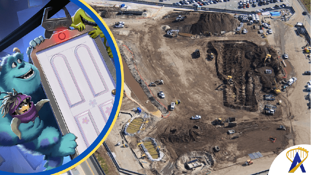 ‘Monsters, Inc.’ roller coaster construction update, November 2025 | Disney’s Hollywood Studios