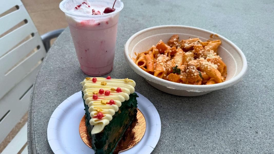 We Tried a Weird Gingerbread Cake, Squash Ragu, and Candy Cane Milkshake for Christmas at Disney World