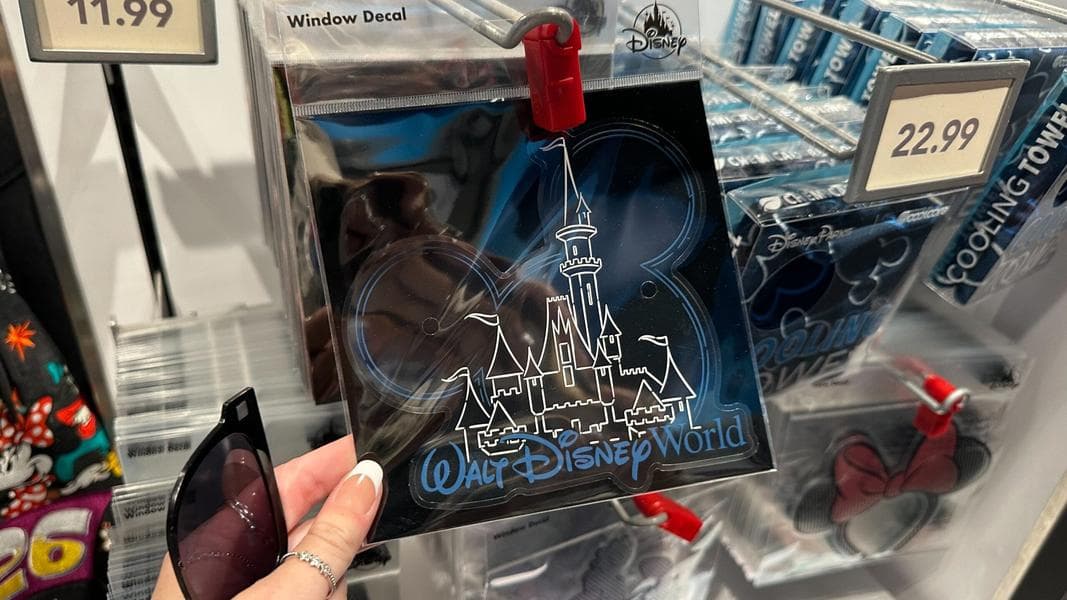 Walt Disney World Window Decal Featuring Cinderella Castle