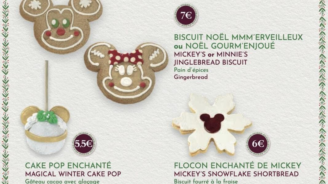 New takeaway Christmas snacks and desserts at Disneyland Paris