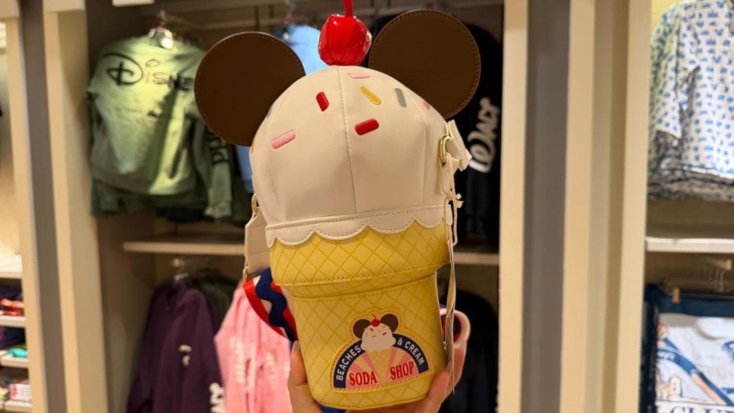 Beaches & Cream Soda Shop Ice Cream Cone Loungefly Purse at Disney World