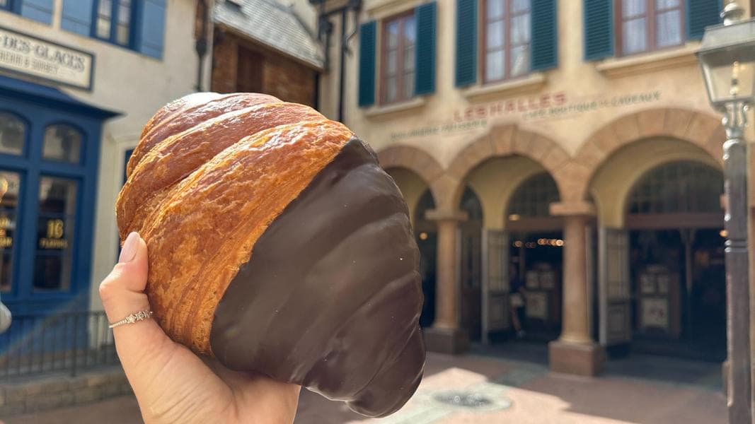 We Ate a Chocolate Croissant Bigger Than Our Heads at EPCOT