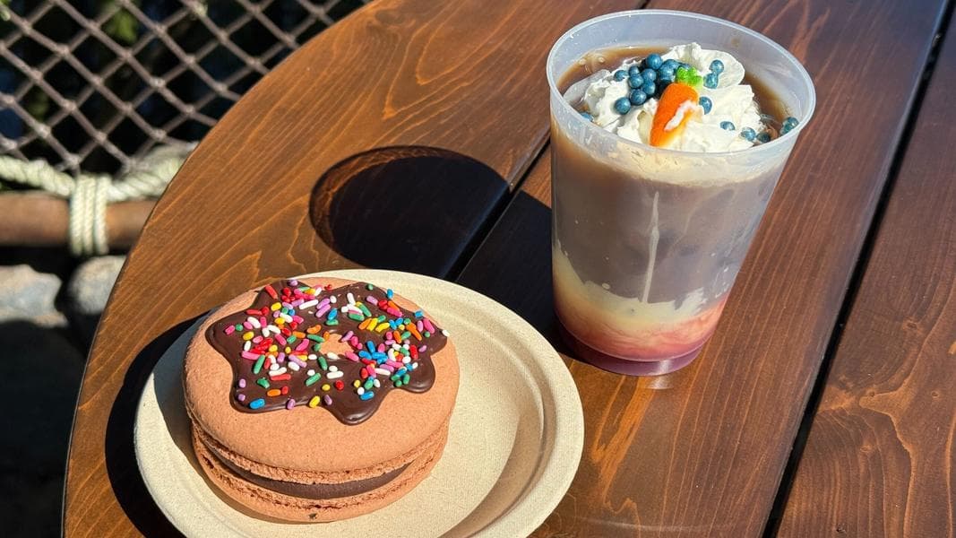 We Tried The New Zootopia Donut Macaron & Blueberry Cold Brew at Disney’s Animal Kingdom