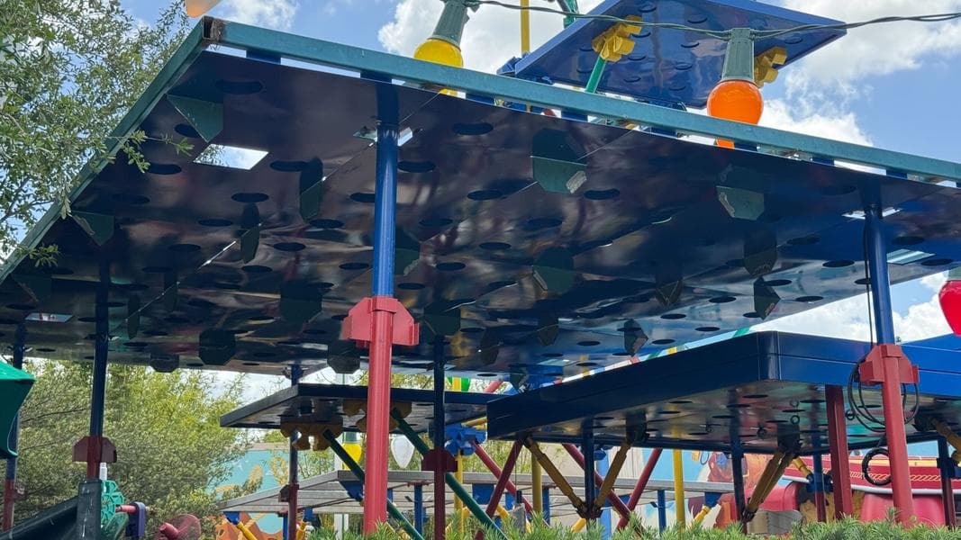 Another Covered Seating Structure Nearly Complete at Woody’s Lunch Box in Disney’s Hollywood Studios