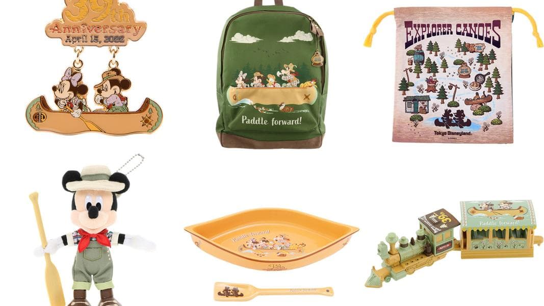 Full Collection of Critter Country-Themed 39th Anniversary Merchandise Featuring Beaver Brothers Explorer Canoes Coming to Tokyo Disneyland