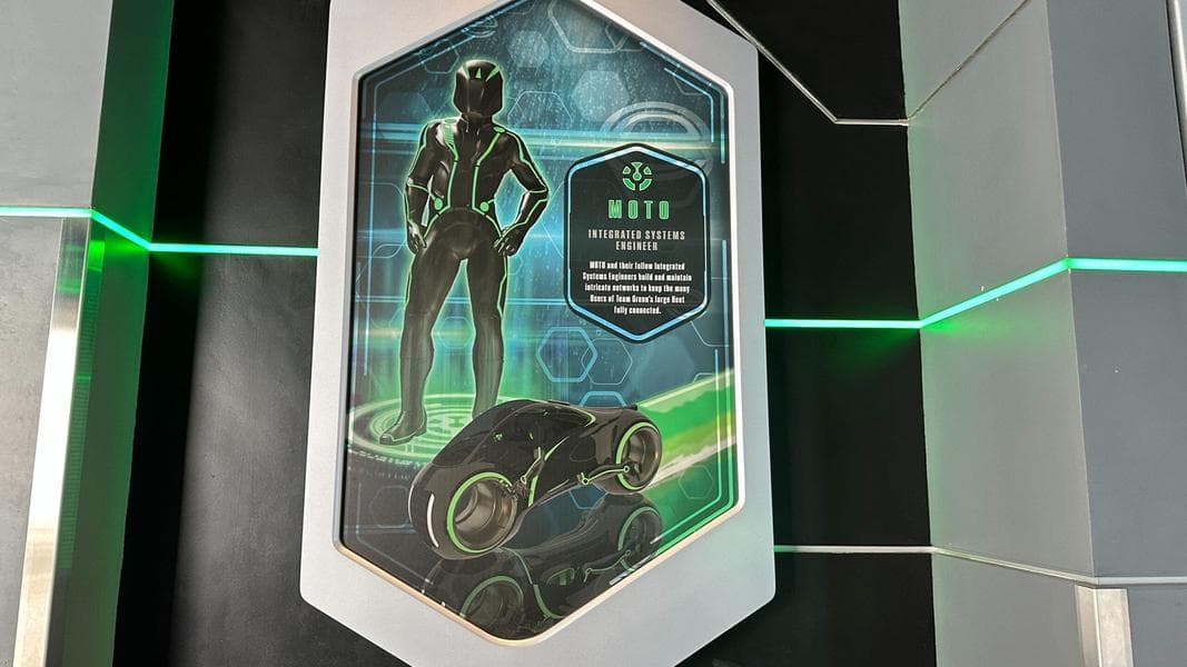 PHOTOS: Team Green Typo Fixed at TRON Lightcycle Run One Year Later