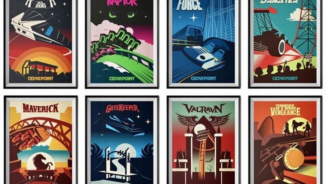 New Cedar Point retro coaster posters are ‘made to thrill’
