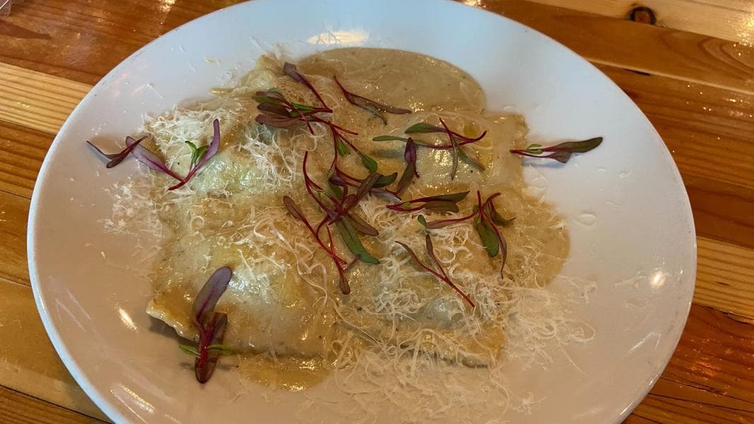 REVIEW: Delicious Fresh Ratatouille Ravioli at Ballast Point in Downtown Disney District for Disney California Adventure Food & Wine Festival