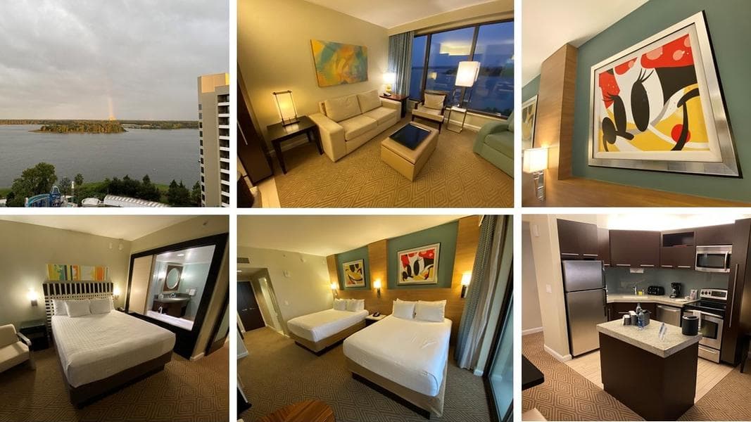 PHOTOS, VIDEO: Tour a 2 Bedroom Villa – Lake View at Bay Lake Tower in Disney’s Contemporary Resort