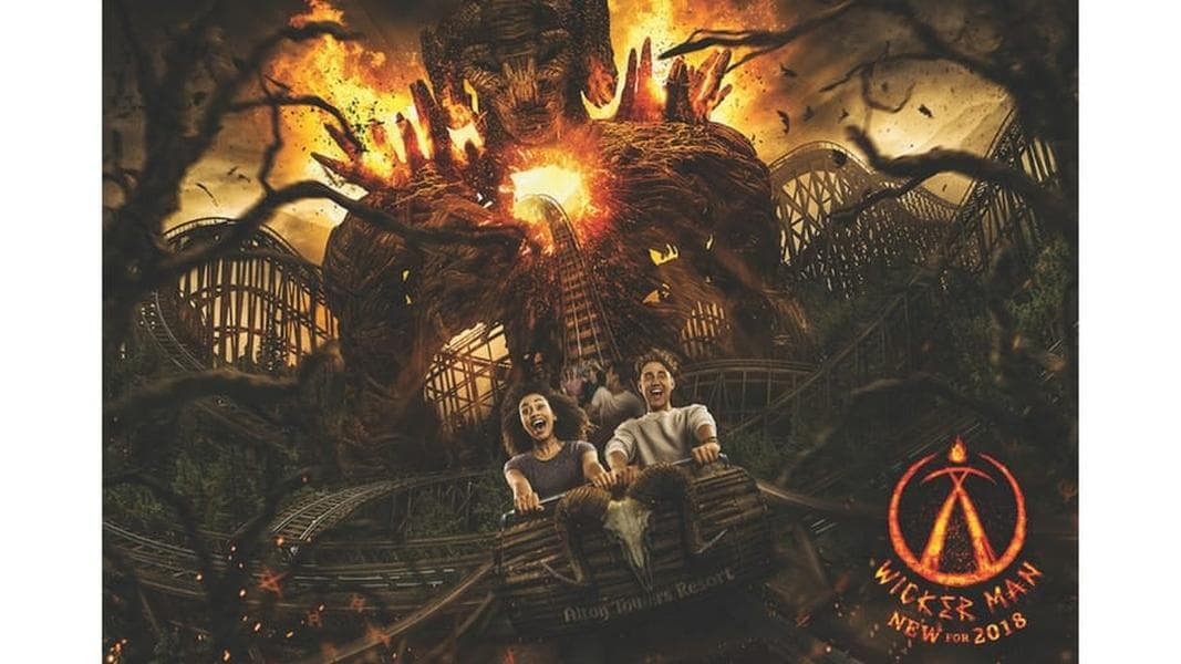 Wicker Man coaster announced for spring 2018 at Alton Towers Resort
