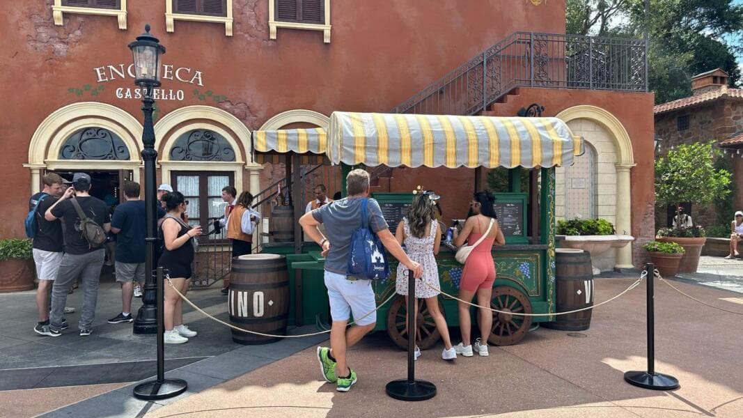 New Wine Cart Debuts at the Italy Pavilion in EPCOT