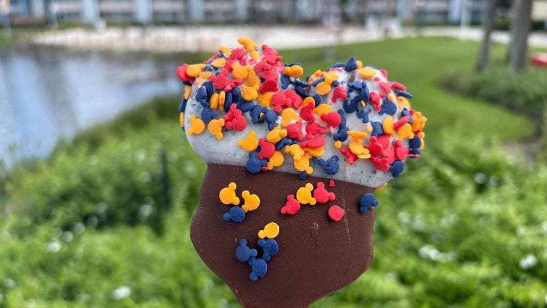 Experience Mickey Overload with New Hand-Dipped Mickey Ice Cream Bar Covered in Mickey Sprinkles