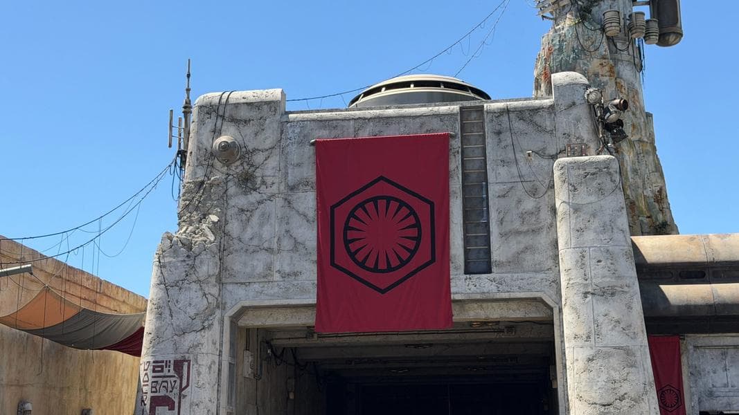Docking Bay 6 Now Flying First Order Banners at Hollywood Studios