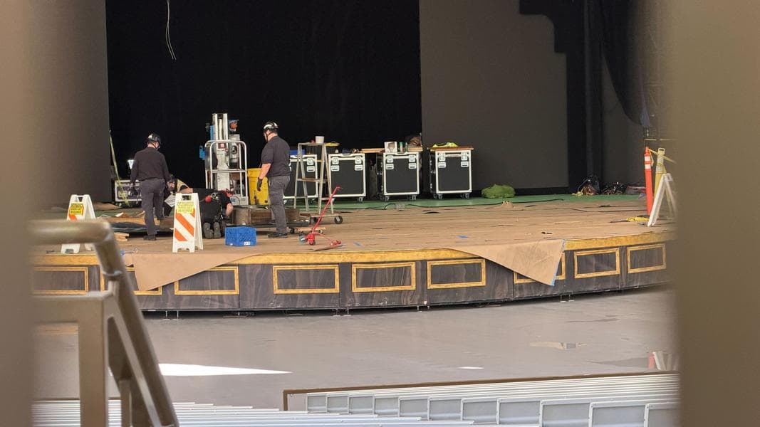 Work Continues at Fantasyland Theatre for Bluey Stage Show at Disneyland