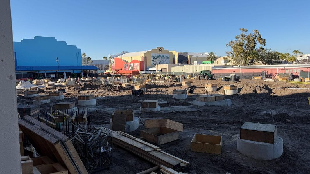 More Coaster Footers Installed for Fast & Furious Hollywood Drift at Universal Orlando