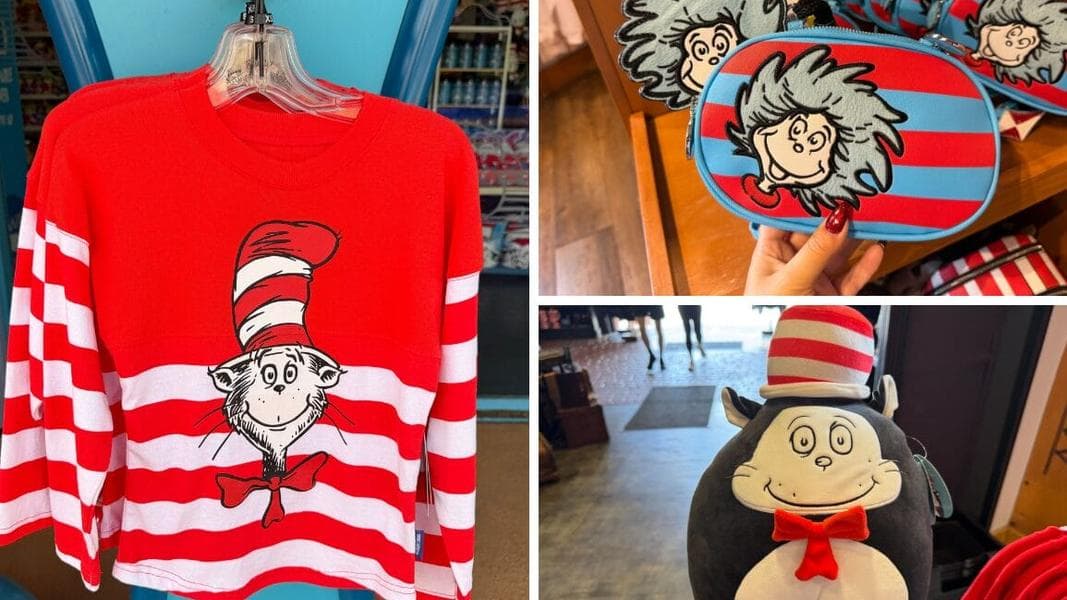 Celebrate Dr. Seuss Day With Cat in the Hat Bags, Apparel, & Squishmallows