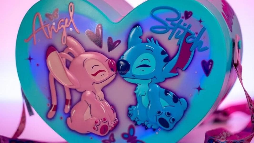 Stitch and Angel Valentine’s Day Popcorn Bucket Coming to Disneyland