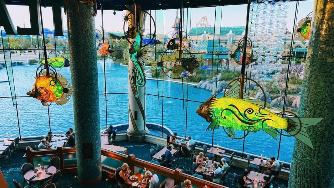 Atlantic menu | Epic Universe full-service restaurant in Celestial Park
