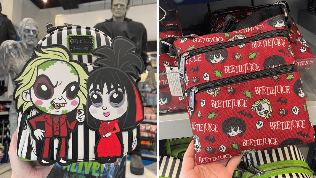PHOTOS: New Beetlejuice Loungefly Backpack and Crossbody Bag Appear at  Universal Studios Florida