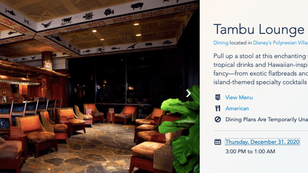 Walt Disney World Resort Hotel Lounges and Quick Service Locations Open Until 1:00 AM on New Year’s Eve