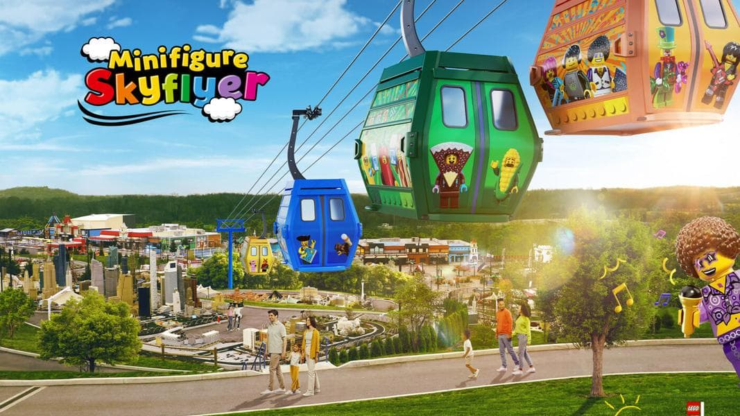 Minifigure Skyflyer Brings a Party in the Sky to Legoland New York in 2024