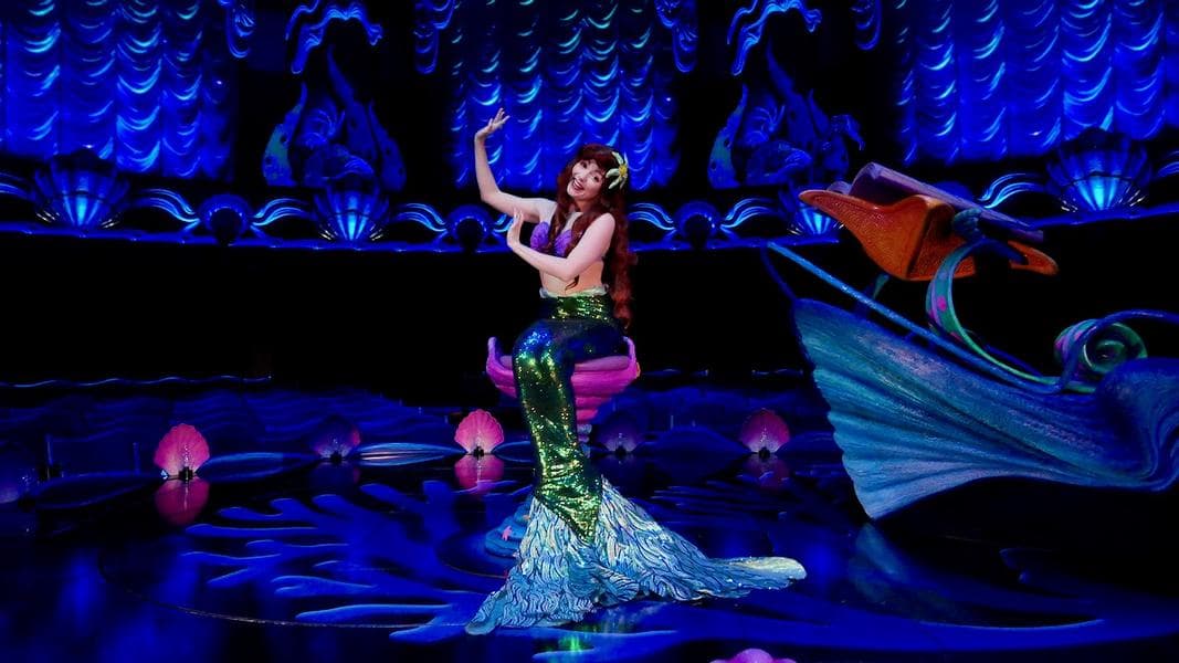 VIDEO: Meet Socially-Distanced Ariel from “The Little Mermaid” in Tokyo DisneySea’s Mermaid Lagoon Theater