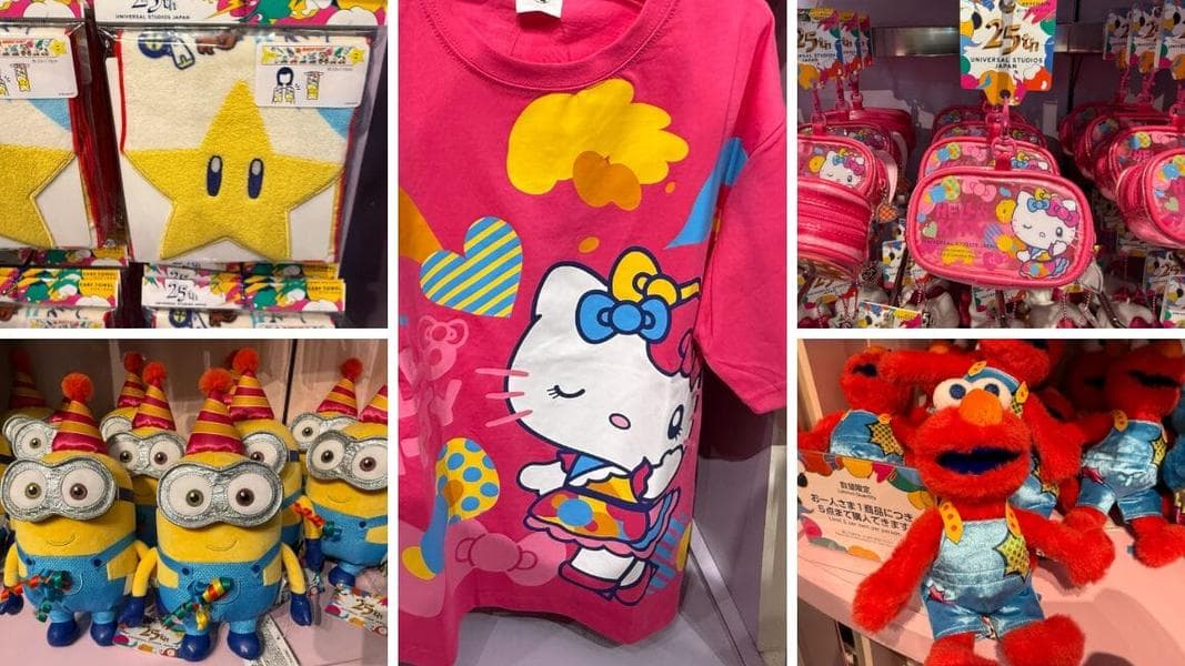 Minions, Sesame Street, Hello Kitty and More Merchandise Released for Universal Studios Japan 25th Anniversary