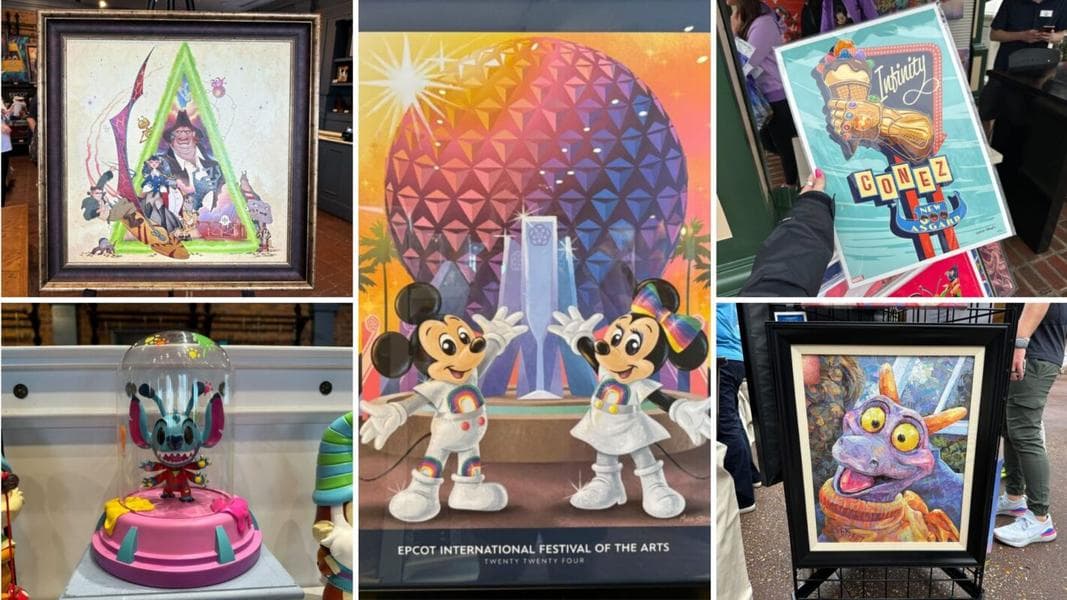 FULL ARTIST TOUR: Every Disney Art Piece You Can Buy (with Prices) at 2024 EPCOT International Festival of the Arts