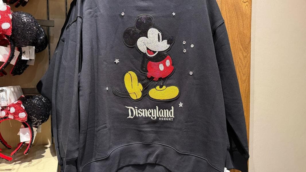 Beaded Mickey Mouse Sweatshirt Sparkles into Disneyland