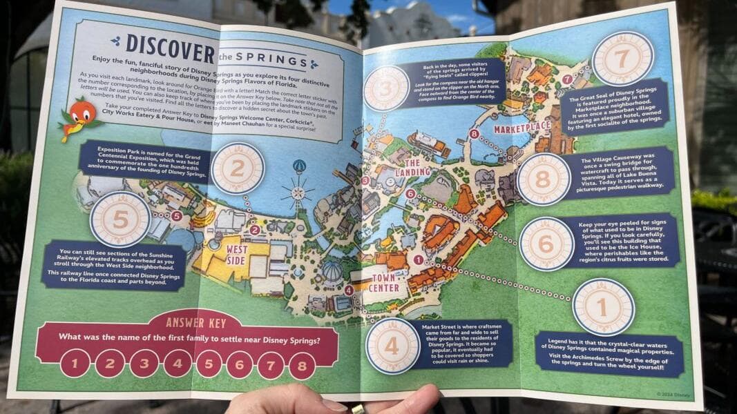 Search Disney Springs for Orange Bird With Limited-Time Flavors of Florida Scavenger Hunt