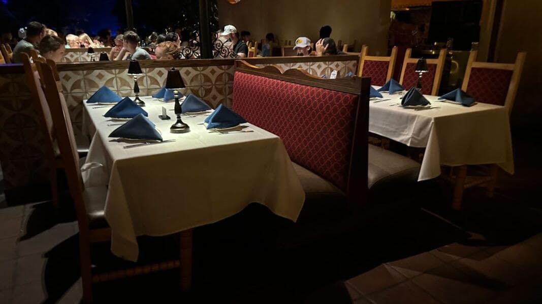 San Angel Inn at EPCOT Gets New Bench Seats & Chair Upholstery